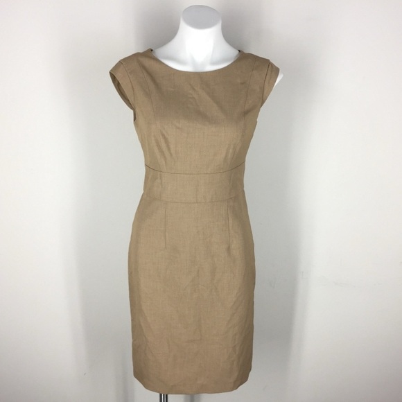 The Limited Tan Sheath Midi Dress - Picture 1 of 4